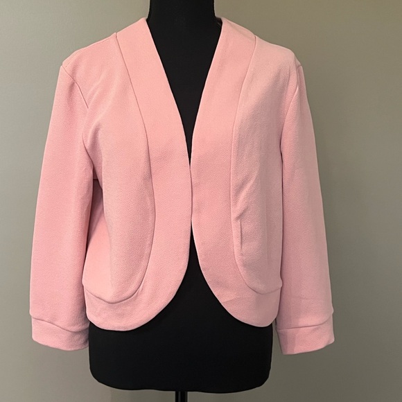 SHEIN Pink Blazer Sweater with Feminine Silhouette - Picture 1 of 2